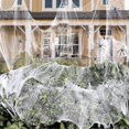 thumbnail image 1 of 60g Halloween Spider Web Decoration, With 20pcs Fake Spiders, Stretchable Halloween Cobwebs, 1 of 5