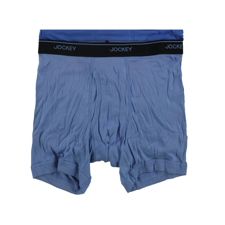 Jockey Men's 4 Pack Assorted Boxer Brief Underwear Blue Size Medium 