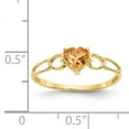 thumbnail image 5 of Primal Gold 10 Karat Yellow Gold Polished Geniune Blue Topaz Birthstone Ring, 5 of 7