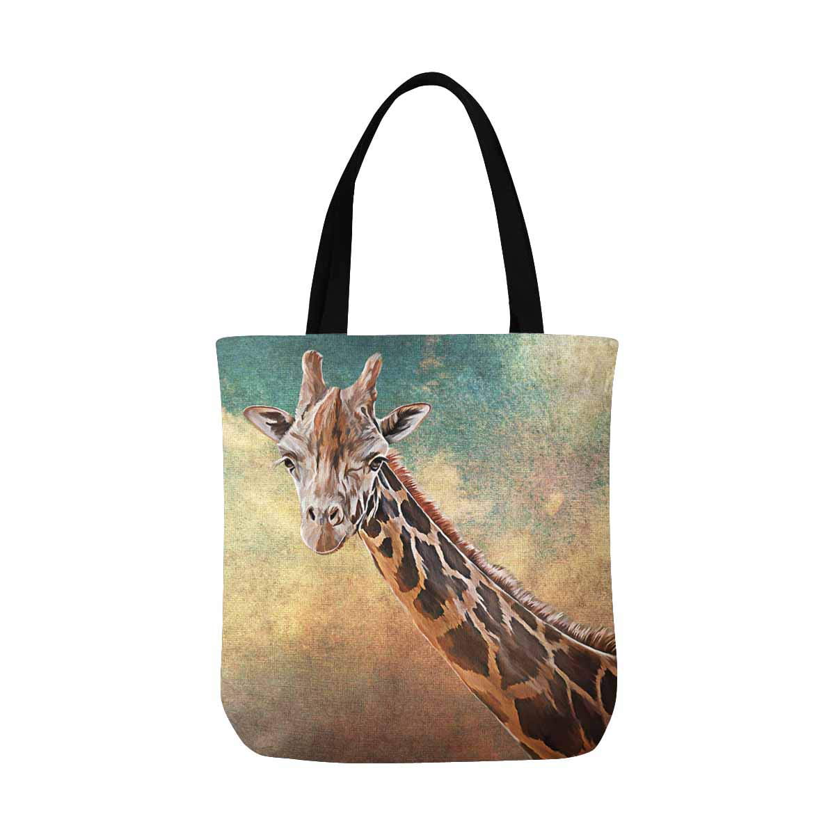 Womens Leather Tote Shoulder Bags Handbags with Elk In Forest Castle 