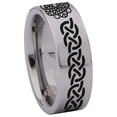 thumbnail image 3 of Knotwork Tungsten Carbide Ring, 3 of 9