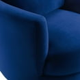 thumbnail image 6 of Modway Pirouette Performance Velvet Swivel Armchair in Navy, 6 of 8