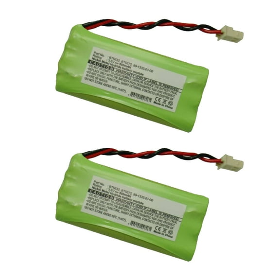 2pc Compatible with Cordless Phone Battery for Uniden 5105,5145,5146