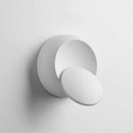 

Modern Minimalist 360 Degree Adjustable Bedside Wall Lamp Bedroom Living Room Staircase Aisle Wall Light Fixture 5W LED Crescent White Black Wall Sconce