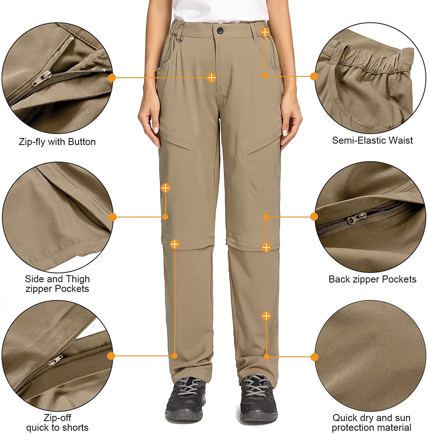Hiking Pants Quick Dry Convertible 