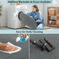 thumbnail image 3 of UNTIMATY Soft Low Pile Area Rug, 5' x 8' Modern Area Rugs for Living Room Bedroom Carpet, Gray, 3 of 6