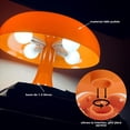 thumbnail image 4 of Lámpara de Mesa Recámara,Lámpara de Noche Vintage con Diseño Italiano de Champiñón Moderno,3 Colores Ajustables y 10 Niveles de Brillo,Antideslizante para Dormitorio,Sala de Niños u Oficina, 4 of 7