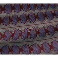 thumbnail image 5 of oneOone Viscose Jersey Fabric Peacock Block Print Fabric By Yard 60 Inch Wide, 5 of 5