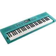 Roland GO:KEYS 3 Turquoise Music Creation Keyboard Bundle with Adjustable Stand, X-Style Keyboard Bench, Sustain Pedal, Online Piano Lessons, and Austin Bazaar Polishing Cloth