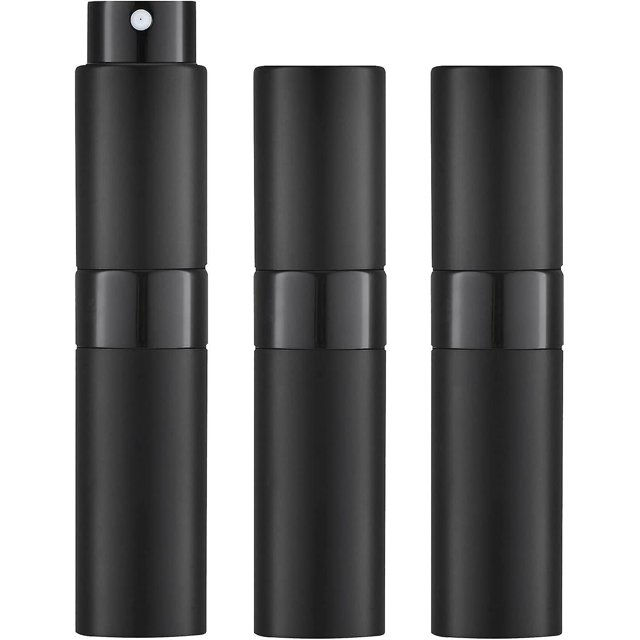 8ml Frasco Parfum Vide (3 Picesnoir) Mini Vaporisateur Voyage, Atomiseur Pulverisateur