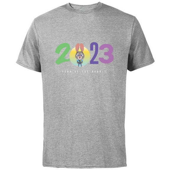 Disney 2023 Year of the Rabbit Zootopia Judy Hopps - Short Sleeve Cotton T-Shirt for Adults - Customized-Athletic Heather