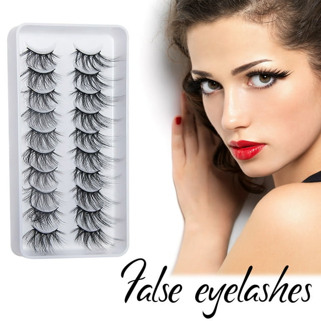 Fiudx Pestañas Postizatus, Extensiones de Pestañas de Aspecto Natural, Pestañas Suaves y Hermosas, Estilo Rizado Largo, Ojos Glamorosos, Maquillaje Esencial para Mujer, Comodidad Diaria, Paquete de 1