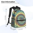 thumbnail image 2 of Pofeuu Round Mandala1 Print Laptop Backpack Travel Canvas Backpack for School Lightweight and Comfortable Backpack College Backpack Schoolbag, 2 of 6