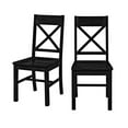 thumbnail image 5 of Walker Edison Traditional Wood Dining Chairs, Set of 2, Antique Black, 5 of 11