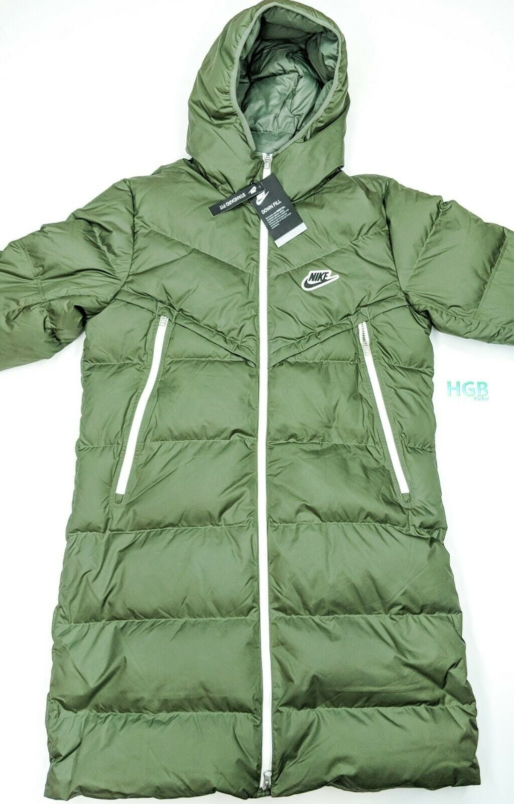 Nike Downfill Jacket Men's Hooded Olive 