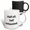 Multicolor, variant on 3drose, Half Elf, Half Exhausted., 11oz Mug