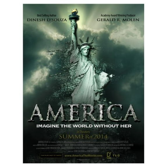 America Movie Poster 16in x 24in 16x24 #375409 Multi-Color Square Adults Western Graphic