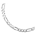 thumbnail image 4 of Esclava Pulsera Fígaro 3x1 Caballero Hombre Plata 925 5 Mm plateado Largo/Ancho: 21 cm x 5 mm, 4 of 4