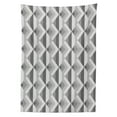 thumbnail image 3 of Ambesonne Grey Tablecloth Rectangular Table Cover, Retro Minimalist Pattern, 52"x70", Charcoal Grey, 3 of 4