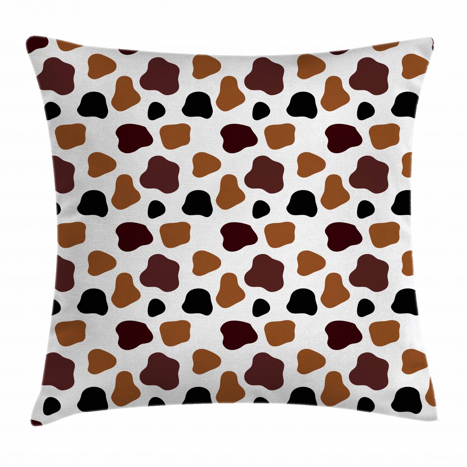 Cow Print Throw Pillow Cushion Cover, Cow Skin Animal Abstract Spots