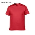 thumbnail image 2 of REDHOTYPE T-Shirt d'Été pour Hommes 100 % Coton Manches Courtes Col Rond Confortable Tops Unis, 2 of 3