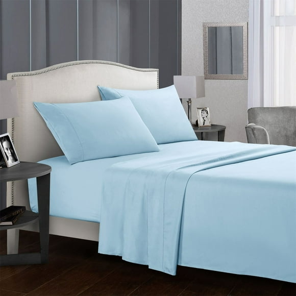 Ensemble de Literie en Polyester Doux et Durable 4 Pcs Taille Drap de Lit pour Chambre Confortable Sommeil