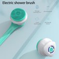 thumbnail image 2 of Injueey Cepillo de baño eléctrico recargable 3 velocidades ajustable 360 ​​grados giratorio fregador de espalda giratorio multifuncional Electrodomésticos Verde, 2 of 6
