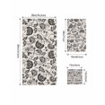 thumbnail image 4 of Black Spring Floral Towel Set of 3, Soft Microfiber Bath Towels, Hand Towel, Washcloths, Summer Botanical Farmhouse Vintage Quick-Dry Absorbent Towels for Bathroom Kitchen Hotel Beach Gym Spa, 4 of 7