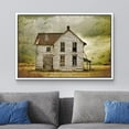 thumbnail image 2 of wall26 Framed Canvas Print Wall Art Dilapidated Grunge Farmhouse in Field Nature Wilderness Photography Realism Chic Scenic Colorful Rustic Ultra for Living Room, Bedroom, Office - 24"x36", 2 of 5