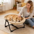 thumbnail image 6 of Elevated Portable Pet Bed – Sturdy Metal Frame Cat & Dog Cot, Foldable Raised Resting Bed for Cats, Kittens & Puppies, Indoor/Outdoor Use, 6 of 6