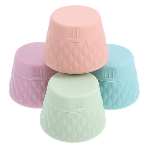 4 Uds. Frascos de crema de silicona, contenedores de viaje, tarros de cosméticos, crema facial, envases para el cuidado de la piel