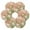 Gradient Elegant Floral, variant on 6 Pcs Drink Coasters with Holder 3.94in Woven Coasters for Drinks Floral Pattern with Roses Coaster Set for Protection Table