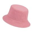 thumbnail image 2 of Bucket Hats Summer Outdoor Bucket Hat For Women Men Sun Wide Brim Foldable Lightweight Breathable Casual Fashionable Travel Beach Hats Light Pink One Size, 2 of 4