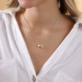 thumbnail image 2 of Initial Heart Necklace for Women 14K Gold Plated A-Z Letter Necklace Dainty Bubble Heart Pendant Tiny Initial Necklaces for Women Teen Trendy Jewelry Gifts, 2 of 7