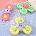 thumbnail image 4 of Bebé Niño Spinning Top Juguetes Ventosa Spinning Top Juguete Alivio Del Estrés Ventosa Animal Juguetes De Baño 3 Uds Noticed BA000991-00, 4 of 6