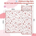 thumbnail image 5 of Red Christmas Tree Pattern Toddler Nap Mats for Kids Preschool,50"x20" Sleeping Mat Bag or Kids,Toddler Sleeping Bag,Toddler Nap Mat or Daycare, 5 of 6