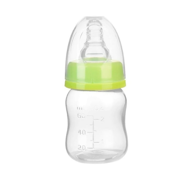 PEACNNG Baby standard caliber drinking water feeding feeding medicine juice 60ML capacity bottle mini baby small feeding bottle