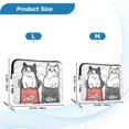 thumbnail image 4 of FORMRS 13"-13.3" Laptop Sleeve Protective Case Soft Carrying Quilted Computer Bag Cover, Black Chubby Cat, 4 of 7