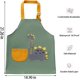 thumbnail image 1 of delantal para niños con bolsillos y 2 mangas, delantal de pintura para niños, delantal de cocina para niños y niñas para cocinar, pintar, hacer manualidades, jardinería (6-9 años), 1 of 2