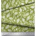 thumbnail image 3 of Soimoi Green Cotton Duck Fabric Tropical Leaves Fabric Prints By Yard 56 Inch Wide, 3 of 3