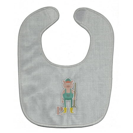 

Carolines Treasures BB5741BIB Alphabet P for Pig Baby Bib 10 x 13 multicolor