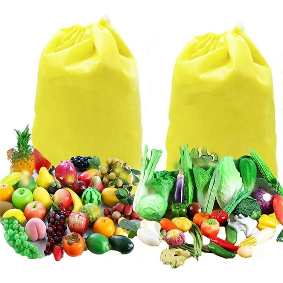 NOGIS Banana Bag, Reusable Produce Bag for Fruit and Vegetable Storage, Kitchen Produce Bag to Keep Produce Fresh - 2 Pack