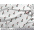 thumbnail image 3 of Soimoi Velvet Fabric Leaves & Paisley Block Printed Fabric 1 Yard 58 Inch Wide, 3 of 3