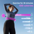 thumbnail image 2 of Detachable Sports Circle Hoops Exercise Equipment For Serious Gym Goers Weight Loss, 2 of 8