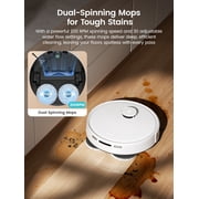 Lefant M3L Robot Vacuum and Mop, 12000Pa Suction, LiDAR Obstacle Avoidance, All-in-One for Pet Hair Carpet