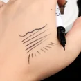 thumbnail image 4 of Delineador de ojos líquido suave y duradero, maquillaje resistente al agua, mate, negro, blanco, delineador de ojos de secado rápido, lápiz para pestañas inferiores, cosméticos para mujer( 01, 4 of 5