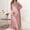 Pink, variant on Women's Long Silk Like Dress With Tie Back 2 Piece Set Casual And Sexy Wear Womens Silk Pajamas Fall Pajamas For Women Comfy Short Night Shirt Women Sleepwear Sleep Shirts for Women Petite Nightgowns