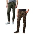 thumbnail image 4 of 2-Pack Mens Slim-Fit Cotton Twill Jogger Pants (S-2XL), 4 of 13