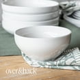 thumbnail image 5 of over&back Coupe Dinnerware Set - Porcelain Dishes - Comes with 4 Dinner Plates, 4 Salad Plates, 4 Cereal Bowls, and 4 Dinner Bowls - 16-Piece All-Occasion Place Settings - Glossy White, 5 of 8
