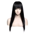 thumbnail image 6 of MY-LADY Clip in Bangs 100% Remy Human Hair Extension French Bang Thick Natural Full Front Neat Bangs Straight Fringe Bang One Piece Hairpiece, 6 of 10